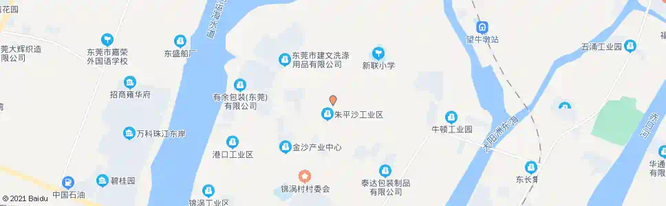 东莞朱平沙工业区路口_公交站地图_东莞公交_妙搜公交查询2025