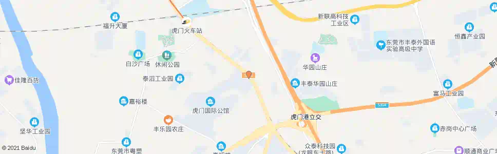 东莞虎门国际公馆_公交站地图_东莞公交_妙搜公交查询2025