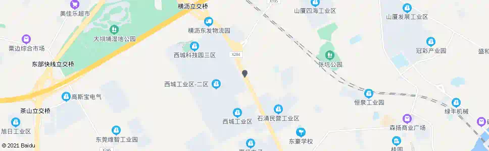 东莞西城科技园2区_公交站地图_东莞公交_妙搜公交查询2025