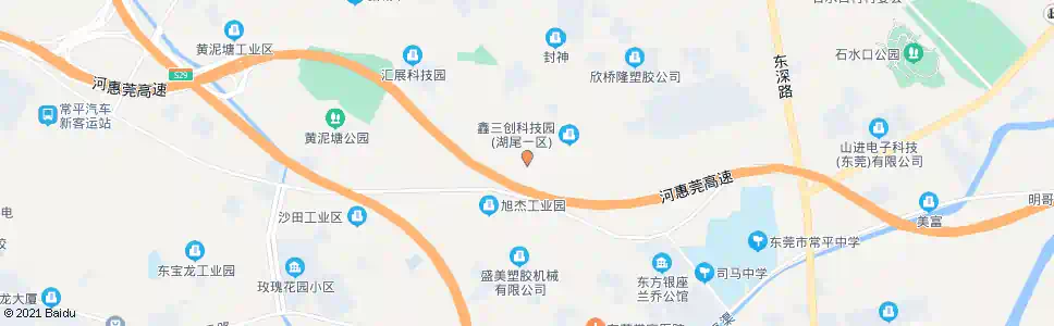 东莞湖尾村(禾石路)_公交站地图_东莞公交_妙搜公交查询2025