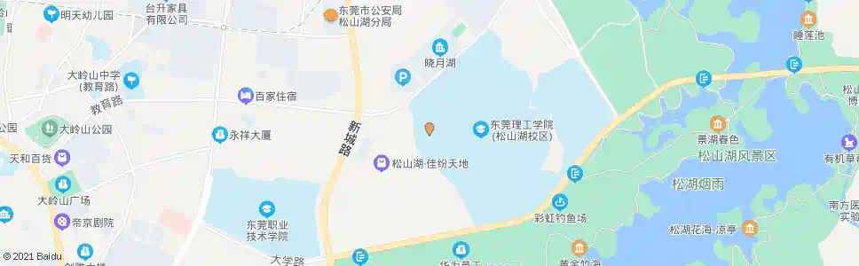 东莞松山湖教师村_公交站地图_东莞公交_妙搜公交查询2025