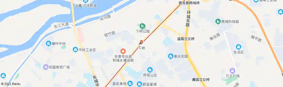 东莞下桥站_公交站地图_东莞公交_妙搜公交查询2025