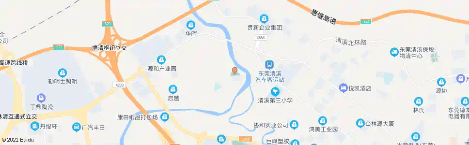 东莞长山头公园_公交站地图_东莞公交_妙搜公交查询2025