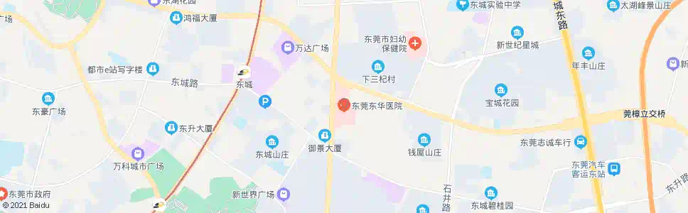 东莞东华医院_公交站地图_东莞公交_妙搜公交查询2025