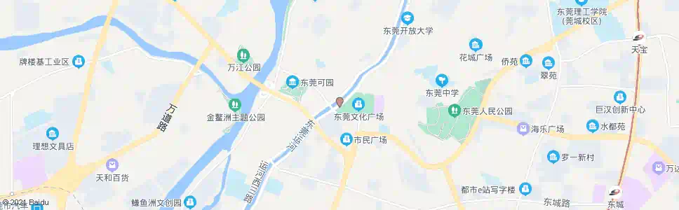 东莞文化广场西_公交站地图_东莞公交_妙搜公交查询2025