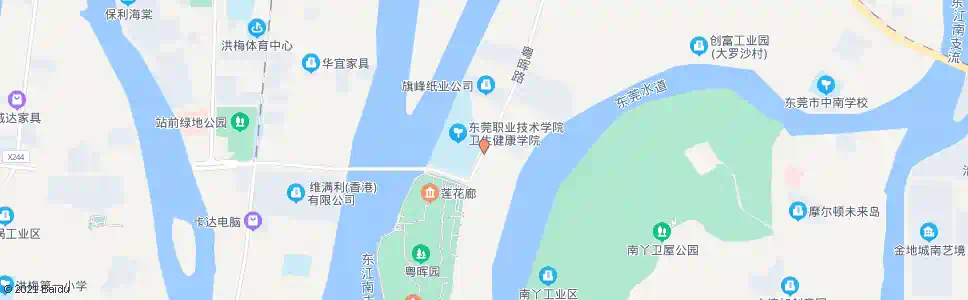 东莞东莞卫校_公交站地图_东莞公交_妙搜公交查询2025