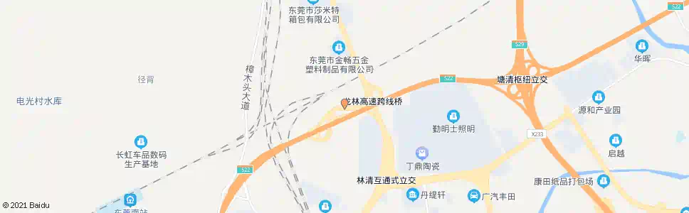 东莞林村(S255)_公交站地图_东莞公交_妙搜公交查询2025