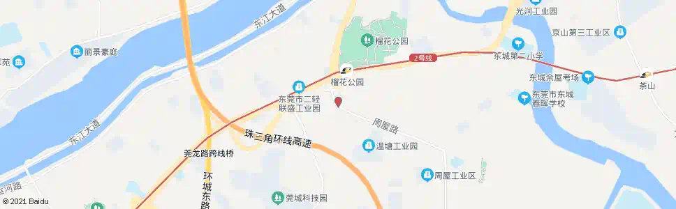 东莞周屋路北_公交站地图_东莞公交_妙搜公交查询2025