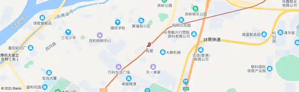 东莞陈屋地铁站_公交站地图_东莞公交_妙搜公交查询2025