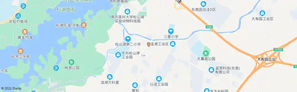 东莞松木山桥_公交站地图_东莞公交_妙搜公交查询2025