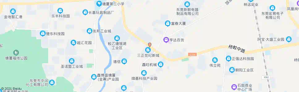 东莞三正世纪新城_公交站地图_东莞公交_妙搜公交查询2025