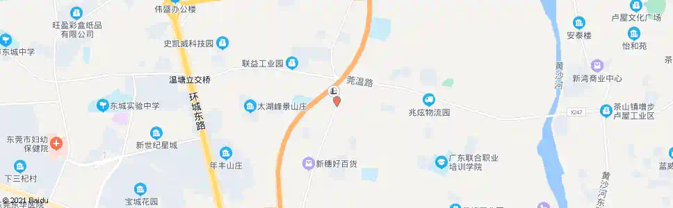东莞温塘油站东_公交站地图_东莞公交_妙搜公交查询2025