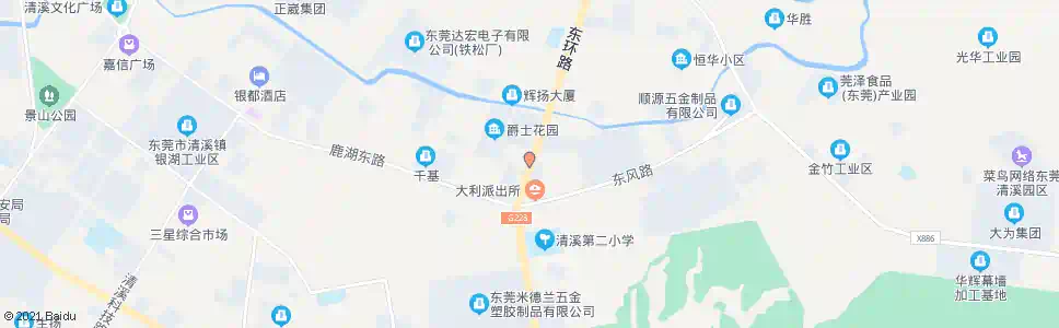 东莞大利医院_公交站地图_东莞公交_妙搜公交查询2025