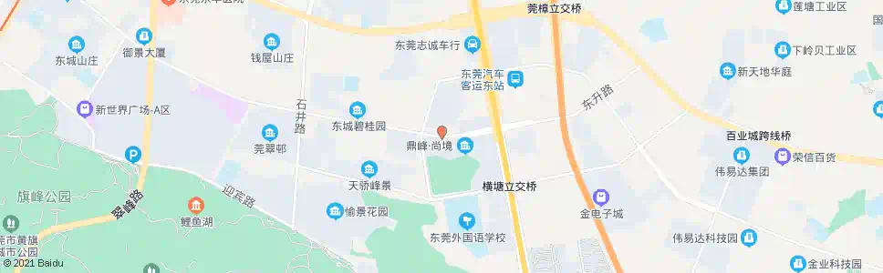 东莞东安花园_公交站地图_东莞公交_妙搜公交查询2025
