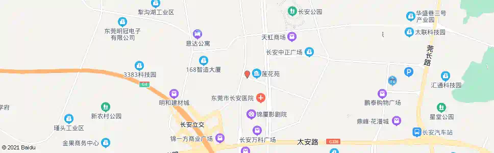 东莞莲花住宅区对面_公交站地图_东莞公交_妙搜公交查询2025