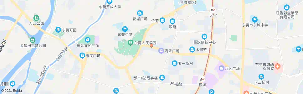 东莞东湖花园_公交站地图_东莞公交_妙搜公交查询2025