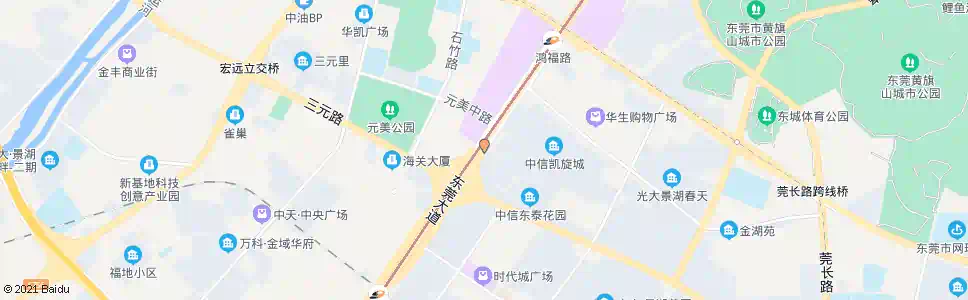东莞东泰花园西_公交站地图_东莞公交_妙搜公交查询2025