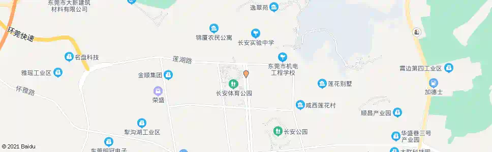 东莞长安体育公园东门_公交站地图_东莞公交_妙搜公交查询2025