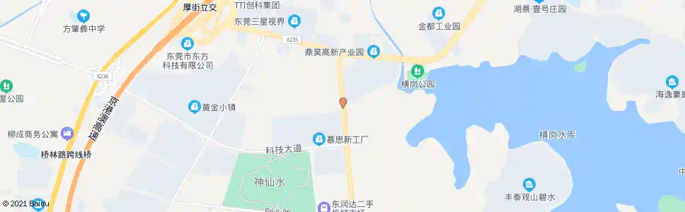 东莞加州花园西_公交站地图_东莞公交_妙搜公交查询2025