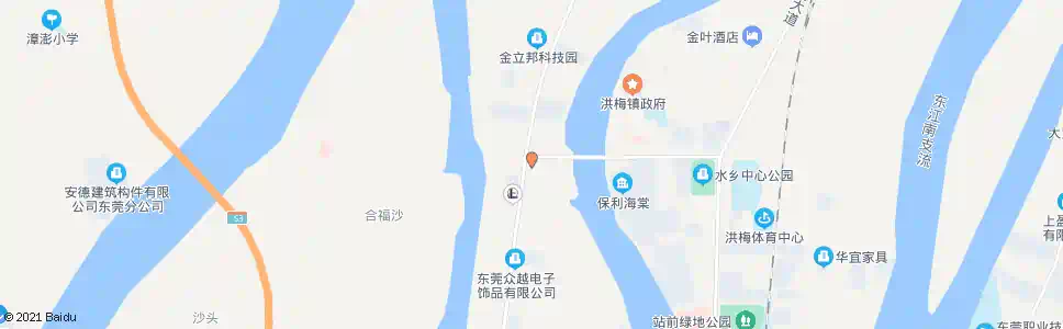 东莞洪屋涡派出所_公交站地图_东莞公交_妙搜公交查询2025