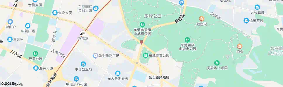 东莞旗峰路南_公交站地图_东莞公交_妙搜公交查询2025
