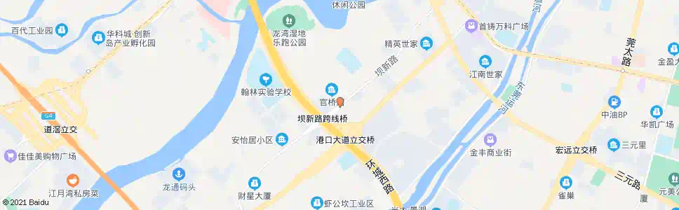 东莞坝新路跨线桥_公交站地图_东莞公交_妙搜公交查询2025