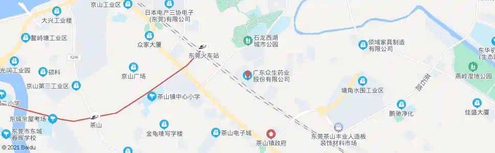 东莞众生药业_公交站地图_东莞公交_妙搜公交查询2025