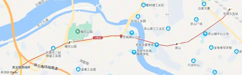 东莞余屋村_公交站地图_东莞公交_妙搜公交查询2025