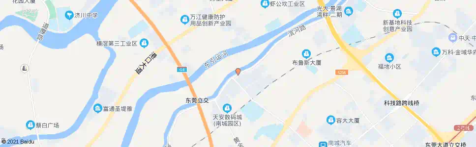 东莞白马中心路北_公交站地图_东莞公交_妙搜公交查询2025