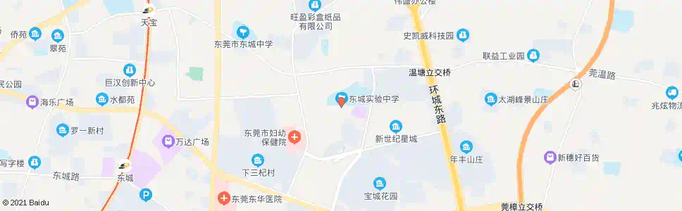 东莞东城初级中学_公交站地图_东莞公交_妙搜公交查询2025