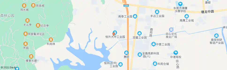 东莞银广工业园_公交站地图_东莞公交_妙搜公交查询2025