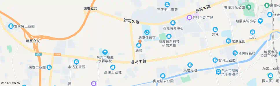 东莞润塘西街_公交站地图_东莞公交_妙搜公交查询2025