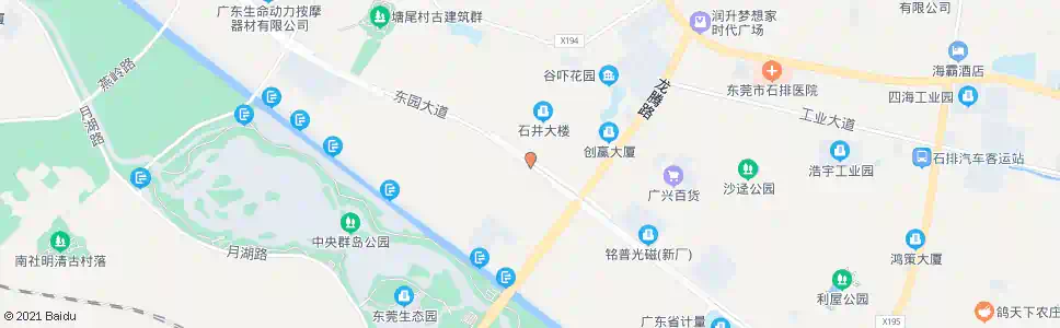 东莞石井村南_公交站地图_东莞公交_妙搜公交查询2025