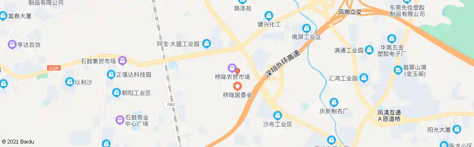 东莞桥陇居委会_公交站地图_东莞公交_妙搜公交查询2025