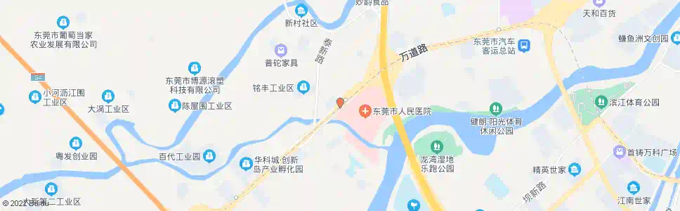 东莞新谷涌路口(市人民医院)_公交站地图_东莞公交_妙搜公交查询2025