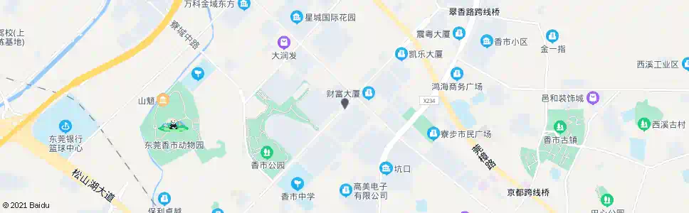 东莞三正世纪豪门_公交站地图_东莞公交_妙搜公交查询2025
