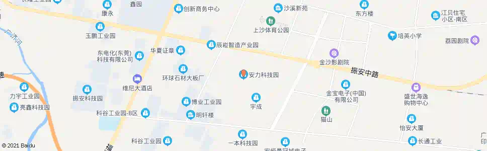 东莞安力科技园_公交站地图_东莞公交_妙搜公交查询2025