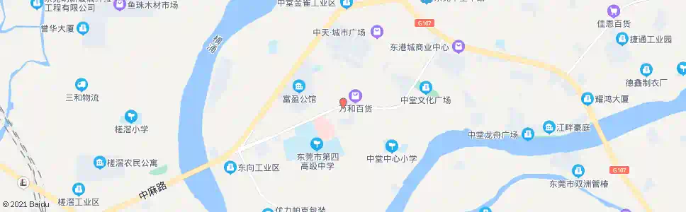 东莞中堂万和商场_公交站地图_东莞公交_妙搜公交查询2025
