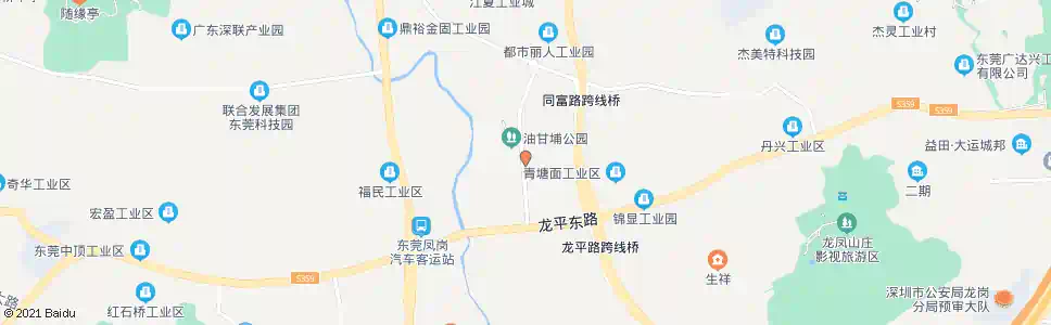 东莞油甘埔_公交站地图_东莞公交_妙搜公交查询2025