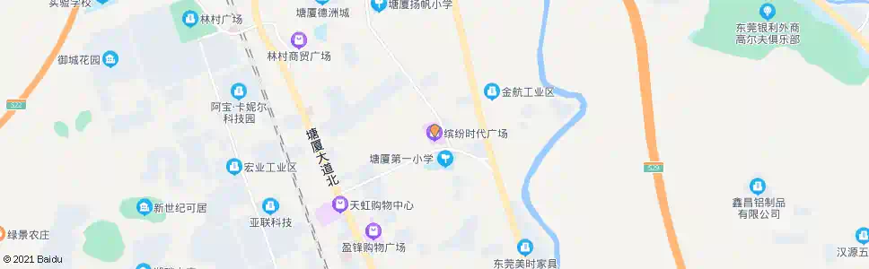 东莞缤纷时代广场_公交站地图_东莞公交_妙搜公交查询2025