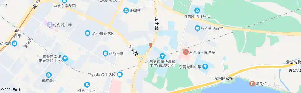 东莞东华中学_公交站地图_东莞公交_妙搜公交查询2025