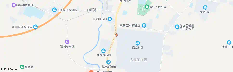 东莞裕元工业区北大门_公交站地图_东莞公交_妙搜公交查询2025