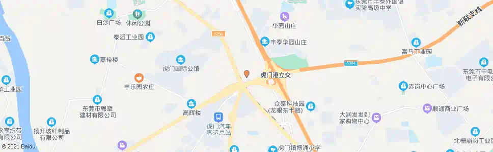 东莞珠江花园_公交站地图_东莞公交_妙搜公交查询2025