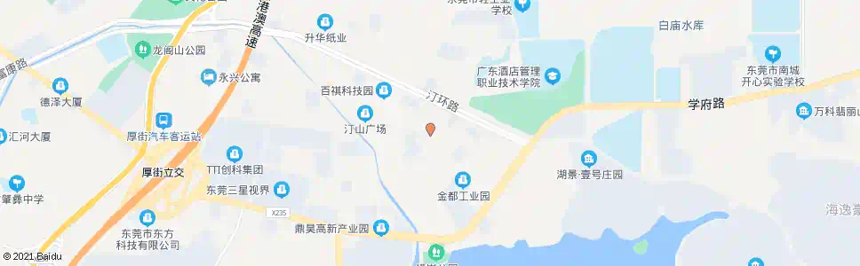 东莞环冈社区医院_公交站地图_东莞公交_妙搜公交查询2025