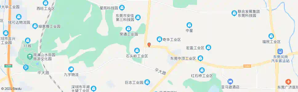 东莞安佳工业区_公交站地图_东莞公交_妙搜公交查询2025