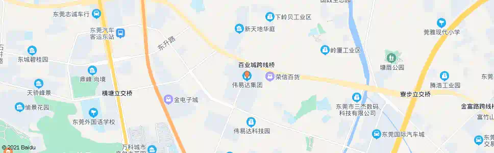 东莞伟易达后门_公交站地图_东莞公交_妙搜公交查询2025