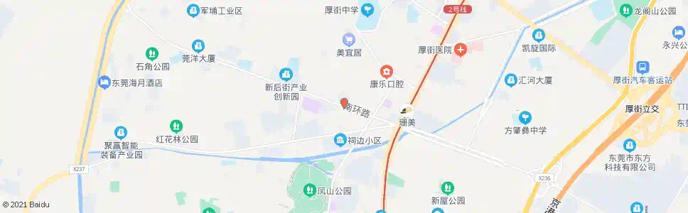 东莞珊美旧庄_公交站地图_东莞公交_妙搜公交查询2025