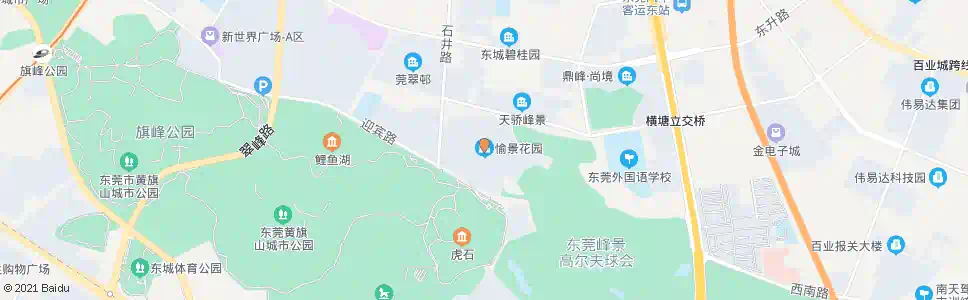 东莞愉景花园_公交站地图_东莞公交_妙搜公交查询2025
