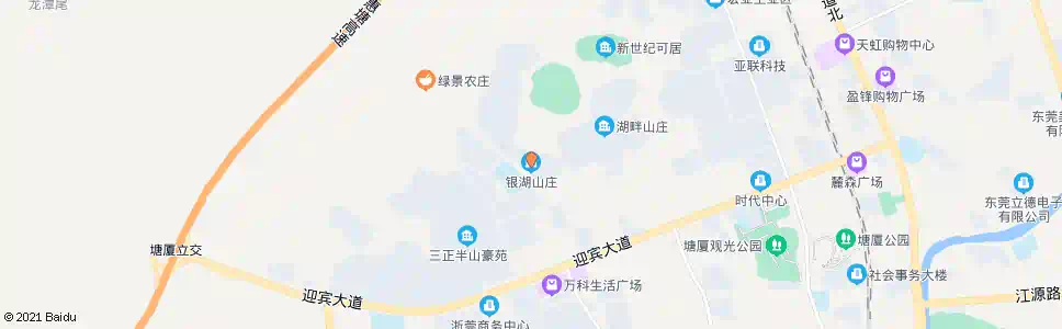 东莞银湖山庄_公交站地图_东莞公交_妙搜公交查询2025