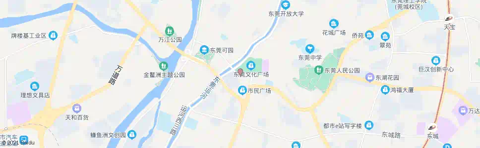 东莞文化广场_公交站地图_东莞公交_妙搜公交查询2025